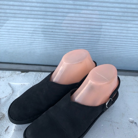 JOSEF SEIBEL Black Leather Comfort Air Massage Slingback Mules Size US 8.5 - Picture 9 of 15